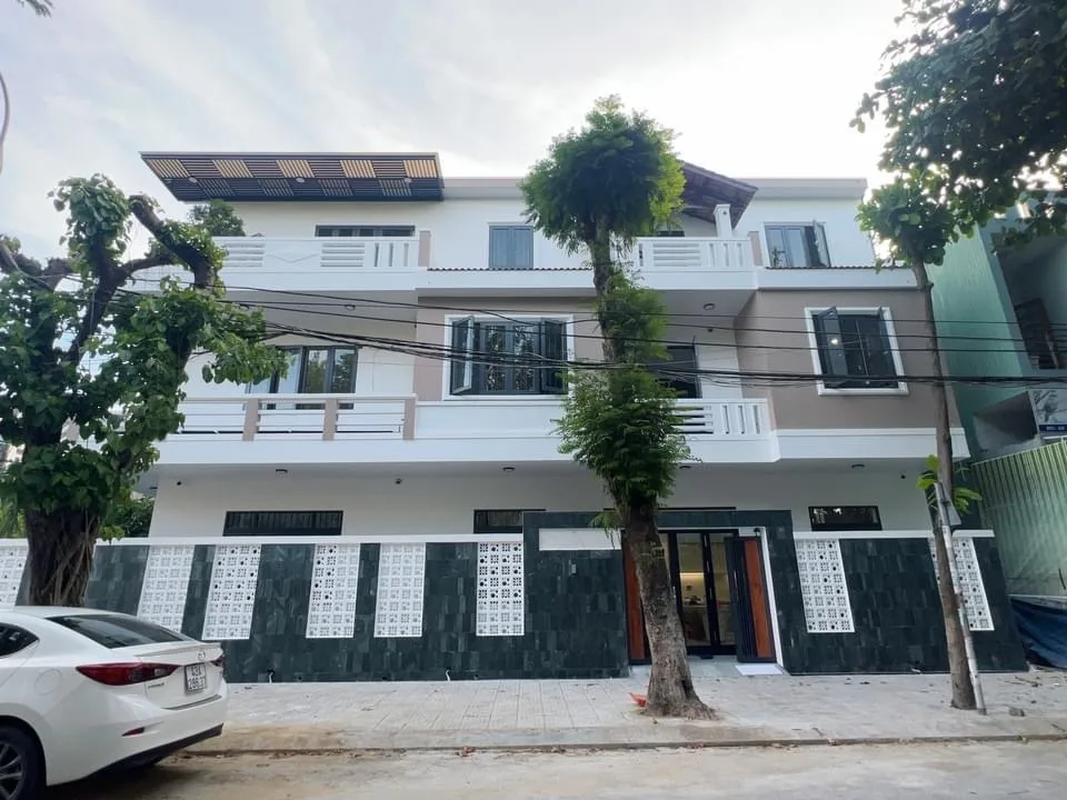 Mặt tiền công trình nhà phố sau khi hoàn thiện điện nước